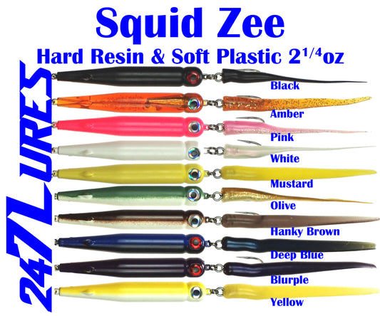 24/7 Lures - Squid Zee - 11" - 2.25oz